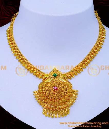 Buy Real Gold Look 1 Gram Gold Necklace Online Shopping