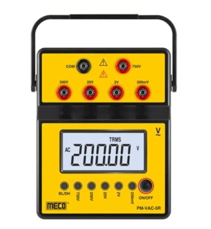 MECO PM-VAC-5R,5 Digit AC TRMS Multi-Range Voltmeter, 0-200mV, 0-2V, 0 ...