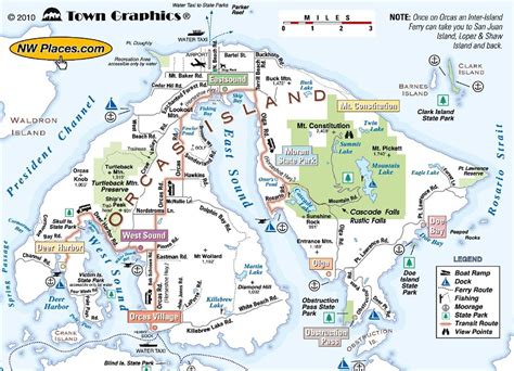 Orcas Island Map