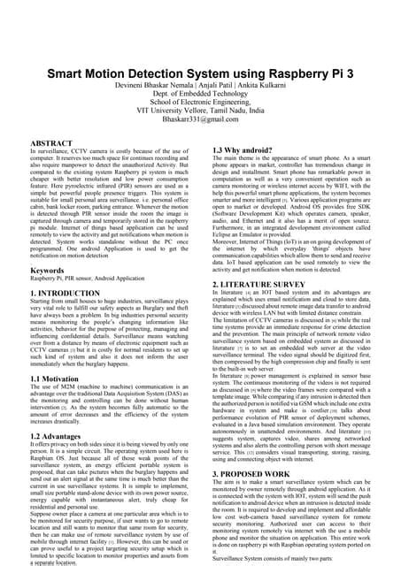 Image result for Raspberry Pi Motion Detection