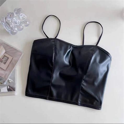 Luxe Faux Leather Corset Top – Bold & Chic