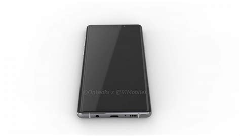Samsung Galaxy Note 9 si mostra in nuove immagini render con un design ...