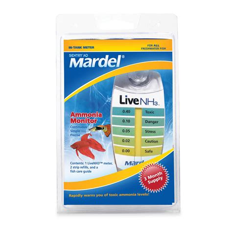 Buy Mardel Live NH3 In-Tank Meter Aquarium Water Testing (Ammonia ...