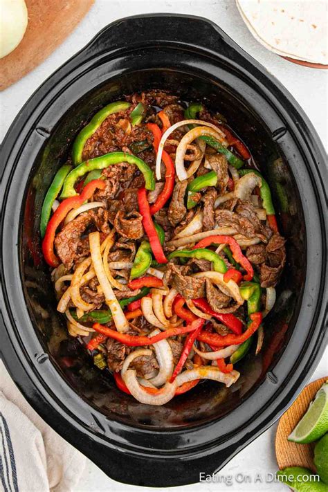 Slow cooker steak fajitas – Artofit