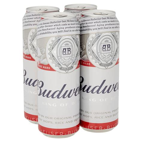 Buy Budweiser Lager Beer Pint Cans 24x568ml Online - 365 Drinks