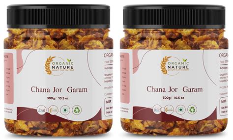 ORGANIC NATURE Chana Jor Garam Chana Jhor Roasted Chana JOR Garam Pack ...