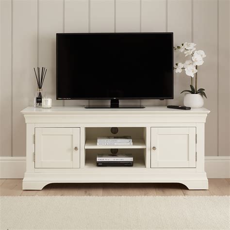 White Entertainment Center Signature White 190cm Wide TV Cabinet