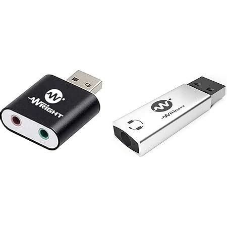 USB to 3.5mm Jack Audio Adapter, Koopao 2in1 External USB Sound Card, 3 ...