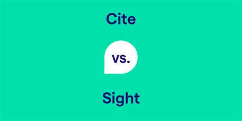 Site Vs Cite