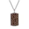 Men's Stainless Steel Camouflage Dog Tag Necklace