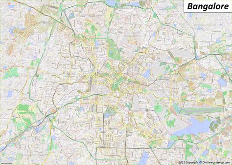 Bangalore Map Bangalore Map India