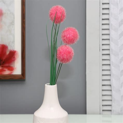 Buy Artificial Pon Pon Decorative Flower from Home Centre at just INR 199.0