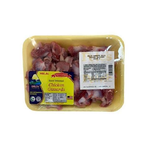 Delta Sunrise Halal Chicken Gizzards (1 lb) Delivery or Pickup Near Me ...