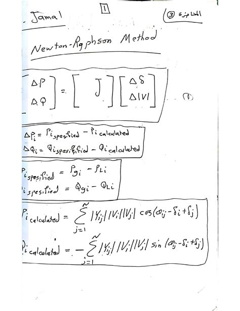 Image result for Newton-Raphson Method in Power System Analysis