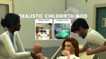 Image result for Realistic Birth Mod Sims 4