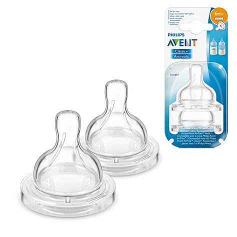 Buy AVENT Philips Classic Teat Fast Flow Nipple - 4 Holes/6Months ...