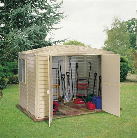 DuraMax 8X6 DuraMate Vinyl Shed with Foundation [00184] | Free Shipping