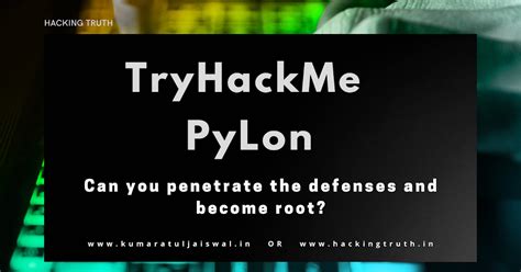 TryHackMe PyLon walkthrough | Hacking Truth.in