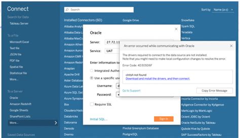 Image result for Setting Oracle Connection to Tableau