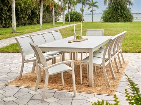 Telescope Casual Kendall Sling Aluminum Patio Dining Set ...