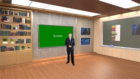 【TVS-3000】经典教育类虚拟背景 | Datavideo Virtual Set 虚拟背景素材网 | 免费4K，PSD，3DsMax和 ...
