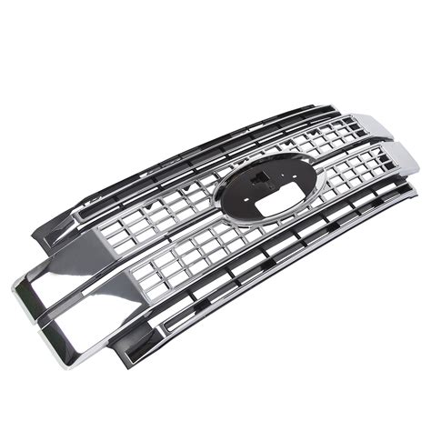 Buy ECOTRIC Front Bumper Hood Grille Chrome Grill Compatible with 2017 ...