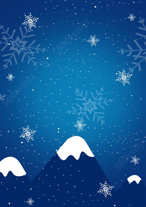 Winter In Shades Of Blue Page Border Background Word Template And ...