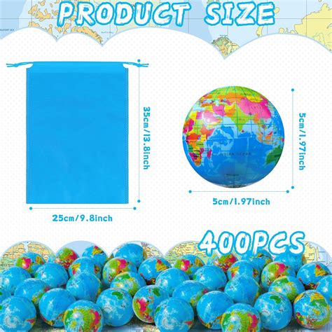 Poen 400 Pcs Globe Squeeze Balls, 2 Inch Mini World India | Ubuy