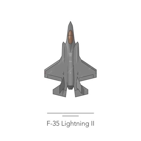 Premium Vector | F35 Lightning II outline colorful icon Isolated fighter jet on white background ... - F-35 Drawing