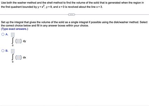 Image result for Washer and Shell Method Formulas