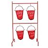 Fire Bucket Stand with 4 Buckets Including : Amazon.in: Home Improvement