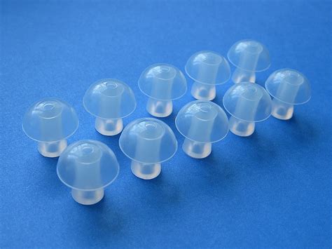 10 Large L Soft Replacement Mushroom Domes Eartips Earbuds Eargels ...