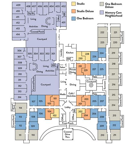 Floor Plans | Assisted Living Community Apartment Types
