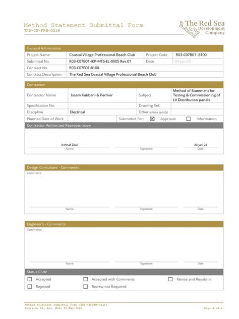 Image result for Method Statement Electrical Testing