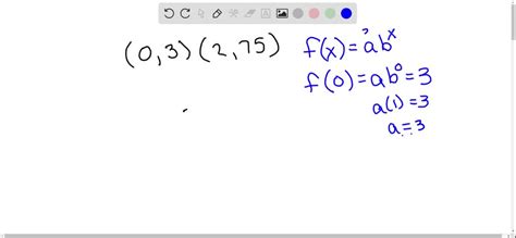 Image result for Find Exponential Function Given 2 Points