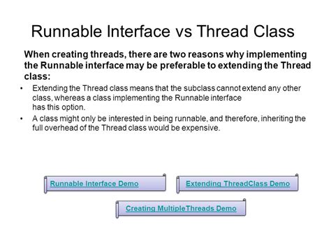 Image result for Compare Thread Class and Runnable Interface with Suitable Example