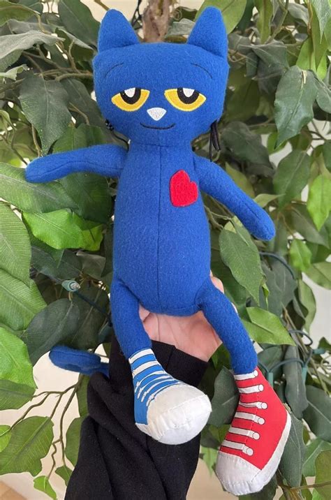 Pete the Cat Plush 11 Blue Doll James Dean Merrymakers Stuffed Animal ...