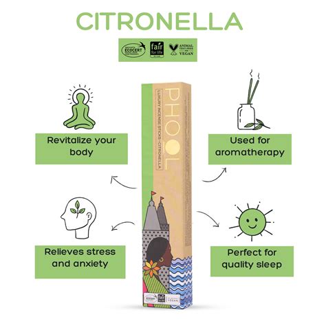 Phool Mosquito Repellent Pack - Natural Incense Sticks (Citronella ...