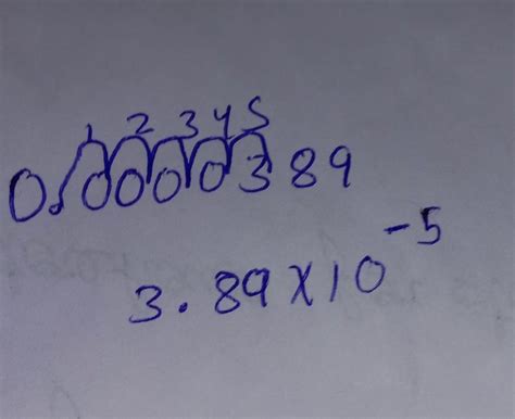write in standard form 0.0000389 - Brainly.in