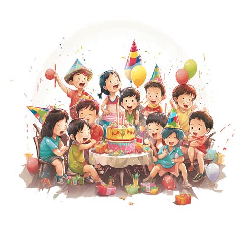 Family Birthday Party Clipart