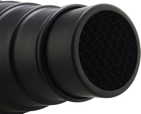 Buy Haoge Metal Conical Snoot with Honeycomb Grid and Color Gel Filter ...