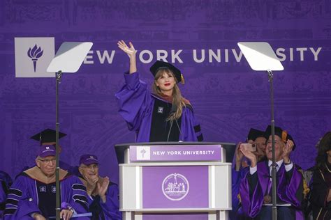 Taylor Swift Delivers NYU Commencement Address at Yankee Stadium