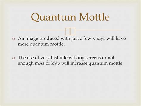 What Is The Primary Cause Of Quantum Mottle
