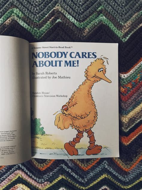 Nobody Cares About Me Sesame Street