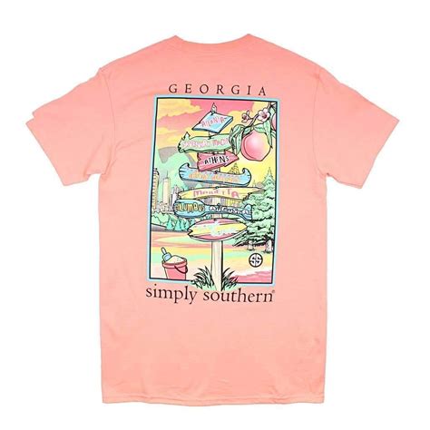 States Georgia Tee by Simply Southern | Simply southern t shirts ...