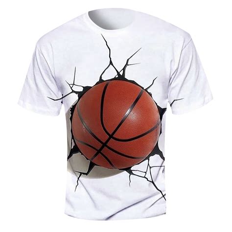 Men's T-Shirt Quick Dry Basketball Short Sleeve Sports Suitable For ...