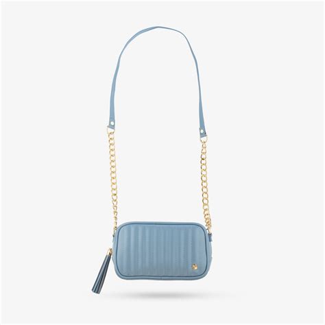 Sky Blue Cross Body Bags For Women | Faux Leather Sling Bag – Moon ...