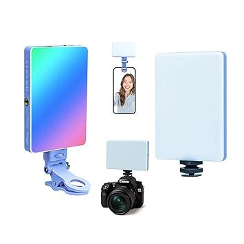 HIFFIN LT-002 RGB Video Selfie Light Kit – Dimmable (2500K–9000K), 40 ...