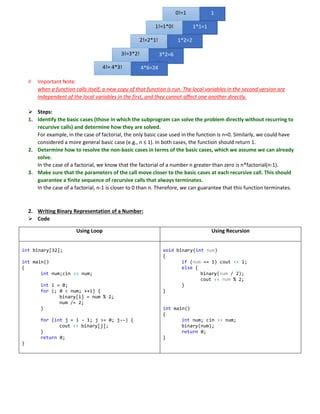 Sample Program with Recursion 的图像结果
