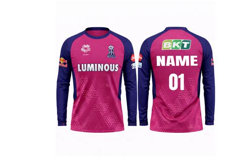 JerseyJunction Customized Rajasthan Royals Round neck full sleeves IPL ...